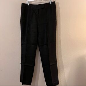 Talbots Black Linen Trouser Pants Women’s Size 14 Irish Linen Dress Career Work